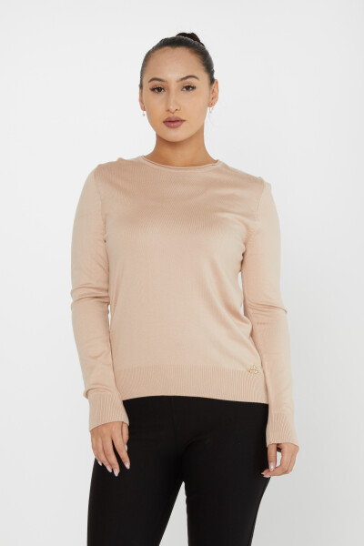 Strickpullover Basic Rundhalsausschnitt Biscuit - 30899 | KAZEE (4er-Set L-XL-2XL 3XL) - 2