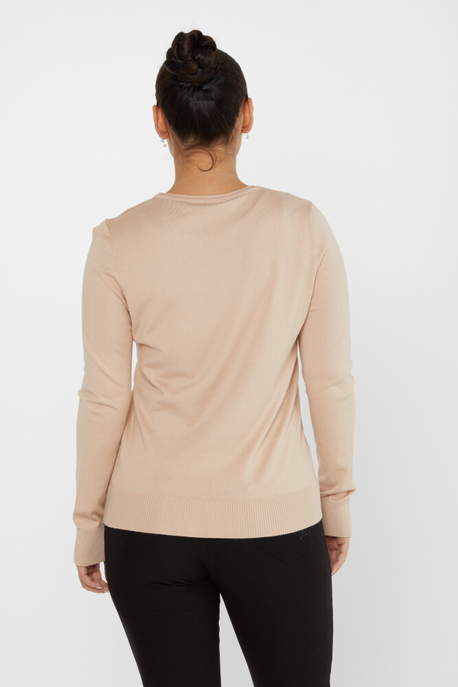 Strickpullover Basic Rundhalsausschnitt Biscuit - 30899 | KAZEE (4er-Set L-XL-2XL 3XL) - 5