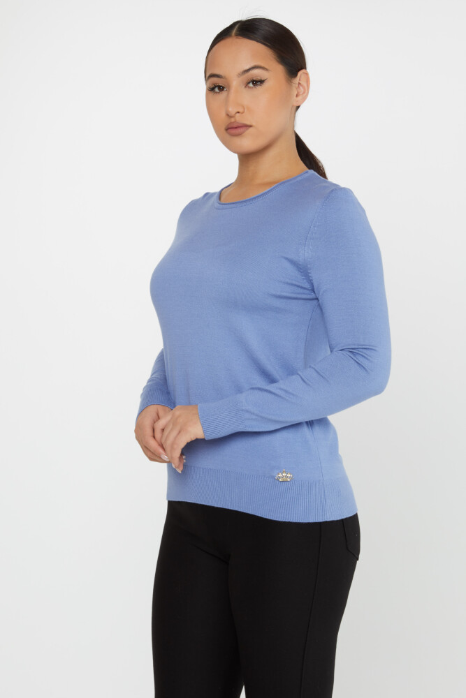 Strickpullover Basic Rundhalsausschnitt Dunkelblau - 30899 | KAZEE (4er-Set L-XL-2XL-3XL) - 2