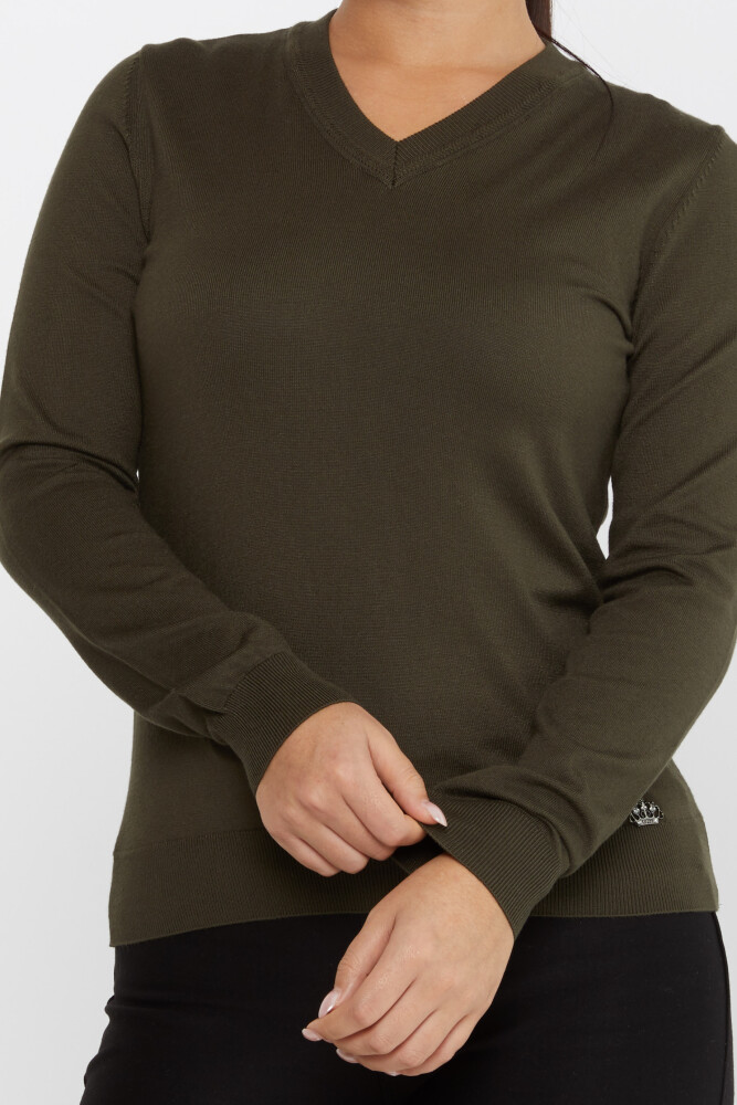 Strickpullover Basic Langarm Vert - 30256 | KAZEE (4er-Set M-L-XL-2XL) - 3