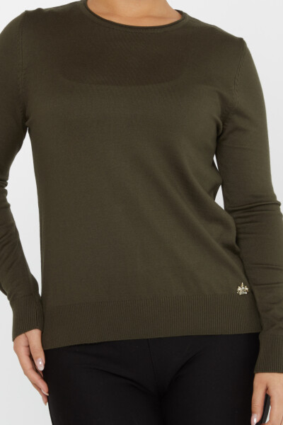 Strickpullover Basic Rundhalsausschnitt Grün - 30899 | KAZEE (4er-Set L-XL-2XL-3XL) - 4