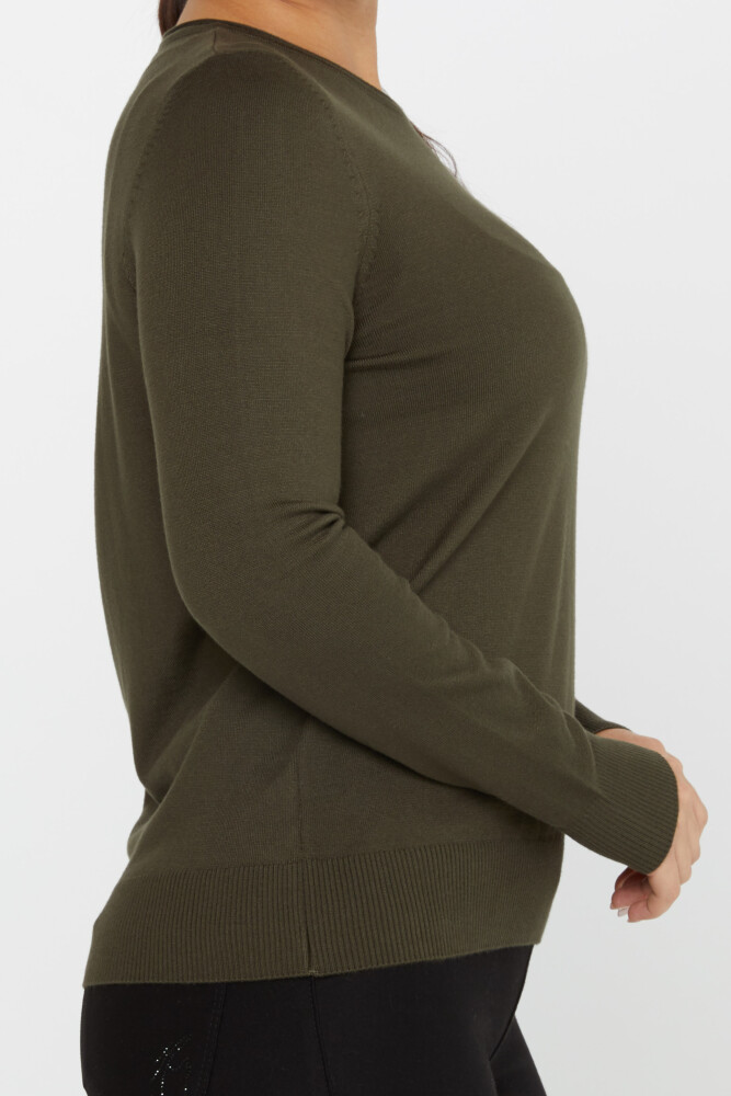 Strickpullover Basic Rundhalsausschnitt Grün - 30899 | KAZEE (4er-Set L-XL-2XL-3XL) - 6