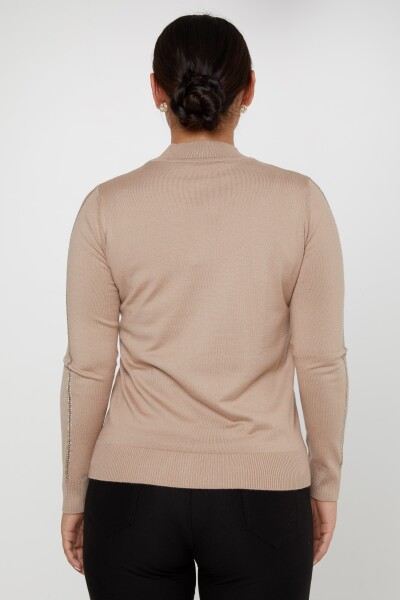 Strickpullover mit Vogelmuster, Stein, Nerz – 31038 | KAZEE (4er-Set L-XL-2XL-3XL) - 5