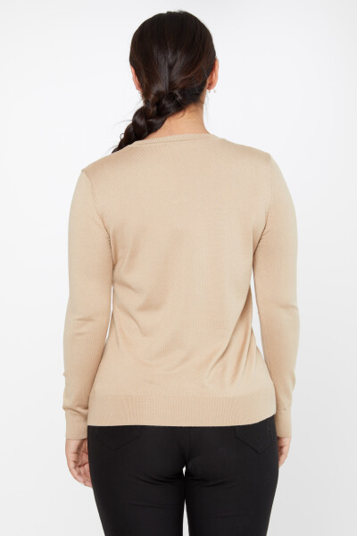 Strickpullover Langarm Basic Biscuit - 11052 | KAZEE (3er-Set S-M-L) - 4