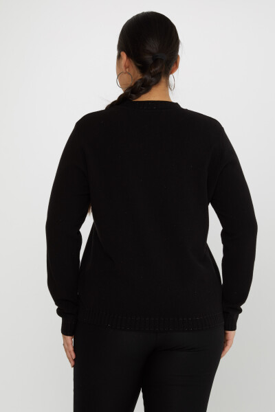 Strickpullover Stehkragen Langarm Schwarz - 31629 | KAZEE (3er-Set XL-2XL-3XL) - 4