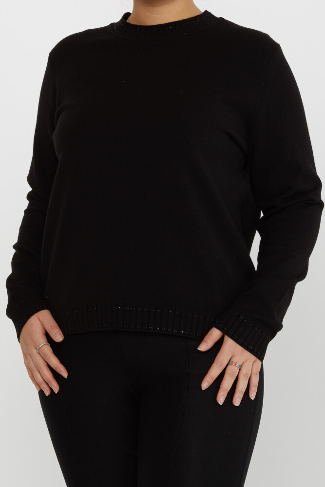 Strickpullover Stehkragen Langarm Schwarz - 31629 | KAZEE (3er-Set XL-2XL-3XL) - 2