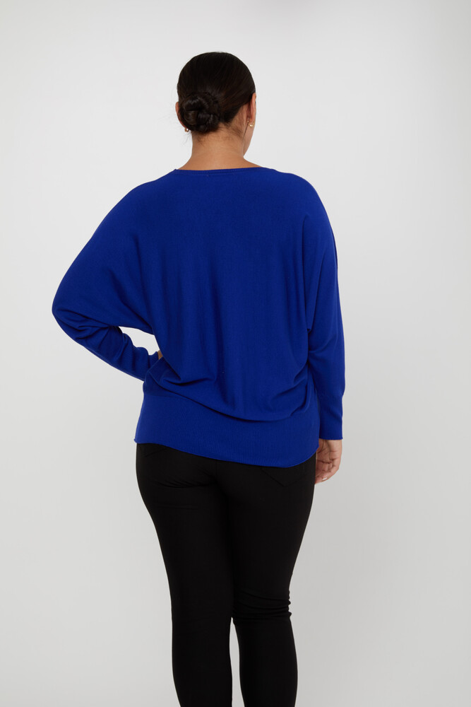 Strickpullover Tüll Langarm Sax - 30902 | KAZEE (4er-Set L-XL-2XL-3XL) - 6