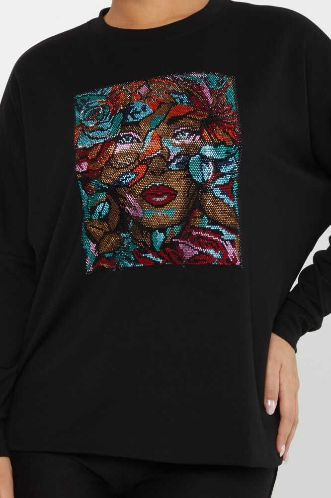 Sudadera Mujer Figurado Negro - 2247 | KAZEE (Juego de 3 L-XL-2XL) - 3