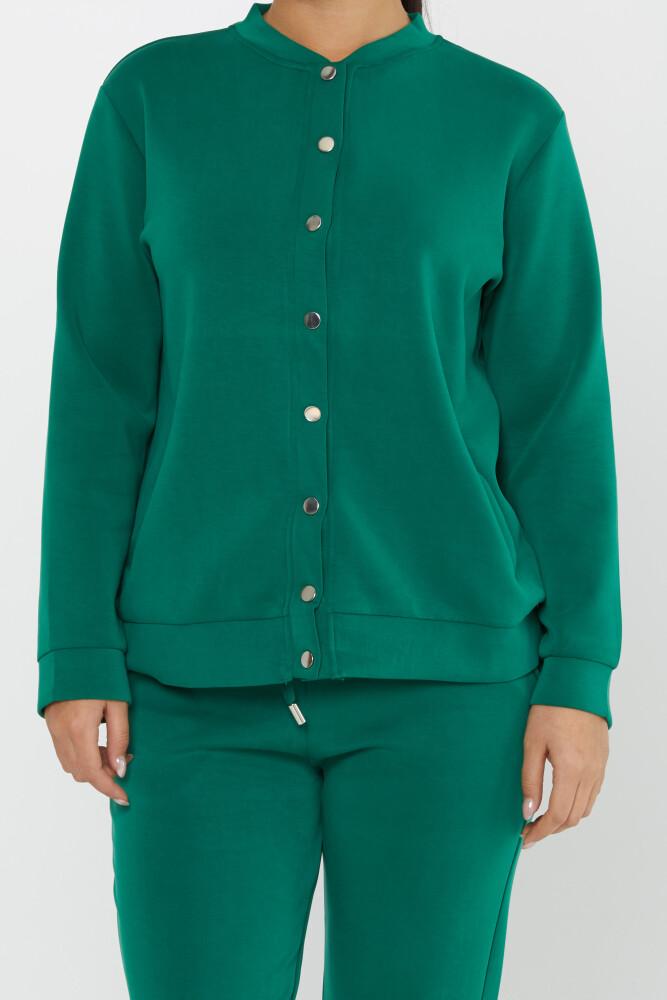 Ensemble Survêtement Bouton Détaillé Vert - 17624 | KAZEE (Lot de 4 S-M-L-XL) - 5