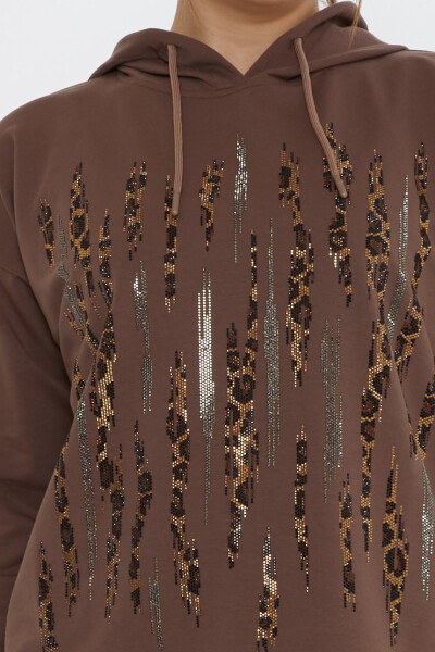 Survêtement Léopard Pierre Brodé Marron - 17901 | KAZEE (Lot de 3 M-L-XL) - 5