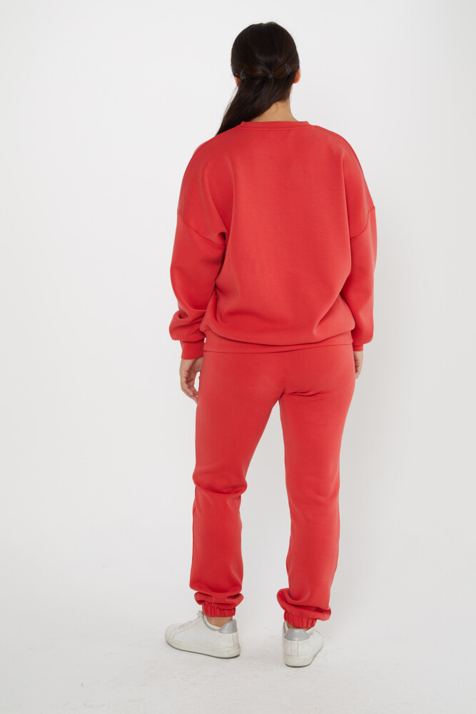 Survêtement rouge avec détail noué et poches - 17579 | KAZEE (Lot de 4 S-M-L-XL) - 5