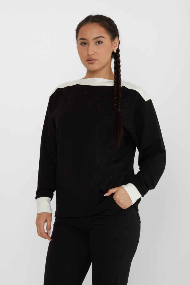 Sweatshirt Manches Longues Pierre Noir - 2246 | KAZEE (Lot de 3 L-XL-2XL) - 2