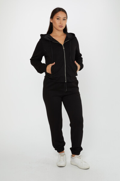 Tracksuit Set Zippered Black - 17550 | KAZEE (Set of 4 M-L-XL-2XL) - 1