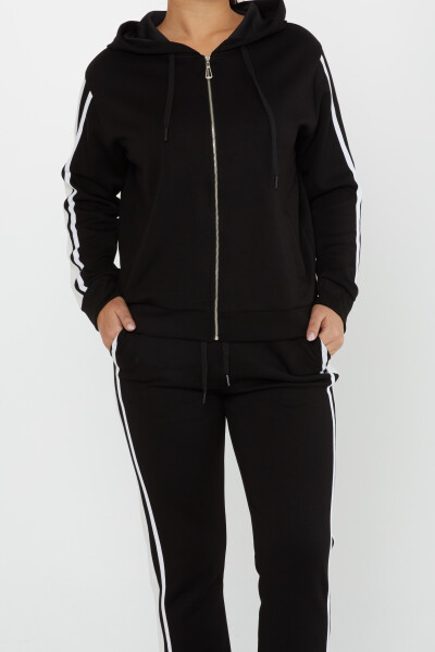 Tracksuit Set Zippered Black - 17561 | KAZEE (Set of 4 M-L-XL-2XL) - 3