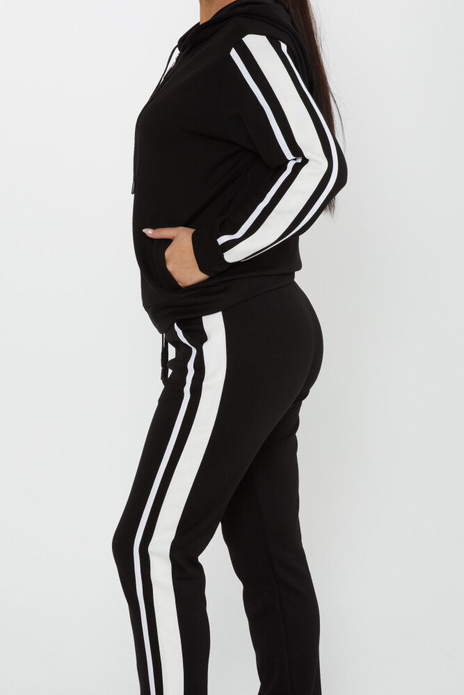 Tracksuit Set Zippered Black - 17561 | KAZEE (Set of 4 M-L-XL-2XL) - 4