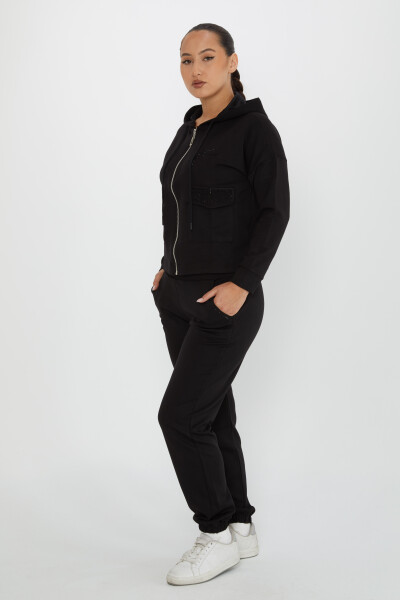 Tracksuit Set Hooded Black - 17426 | KAZEE (Set of 4 S-M-L-XL) - 1