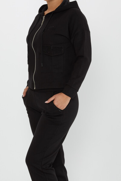 Tracksuit Set Hooded Black - 17426 | KAZEE (Set of 4 S-M-L-XL) - 4