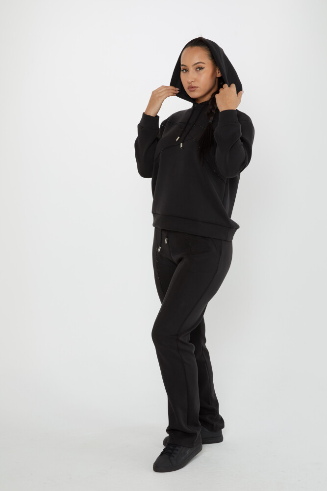 Tracksuit Set Hooded Black - 17628 | KAZEE (Set of 4 S-M-L-XL) - 2