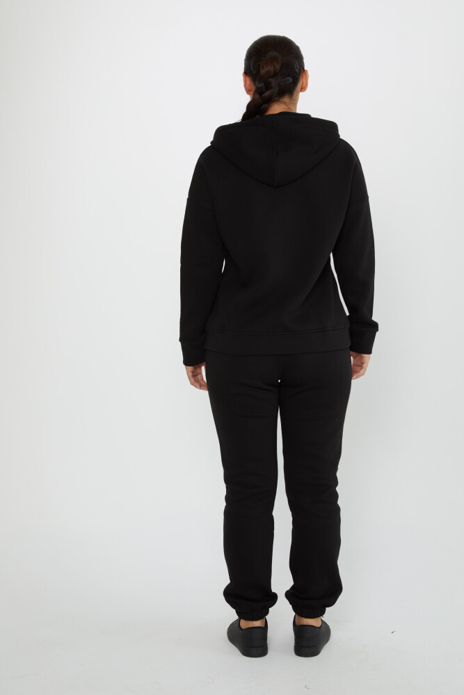 Tracksuit Set Zipper Detail Black - 17607 | KAZEE (Set of 4 S-M-L-XL) - 5