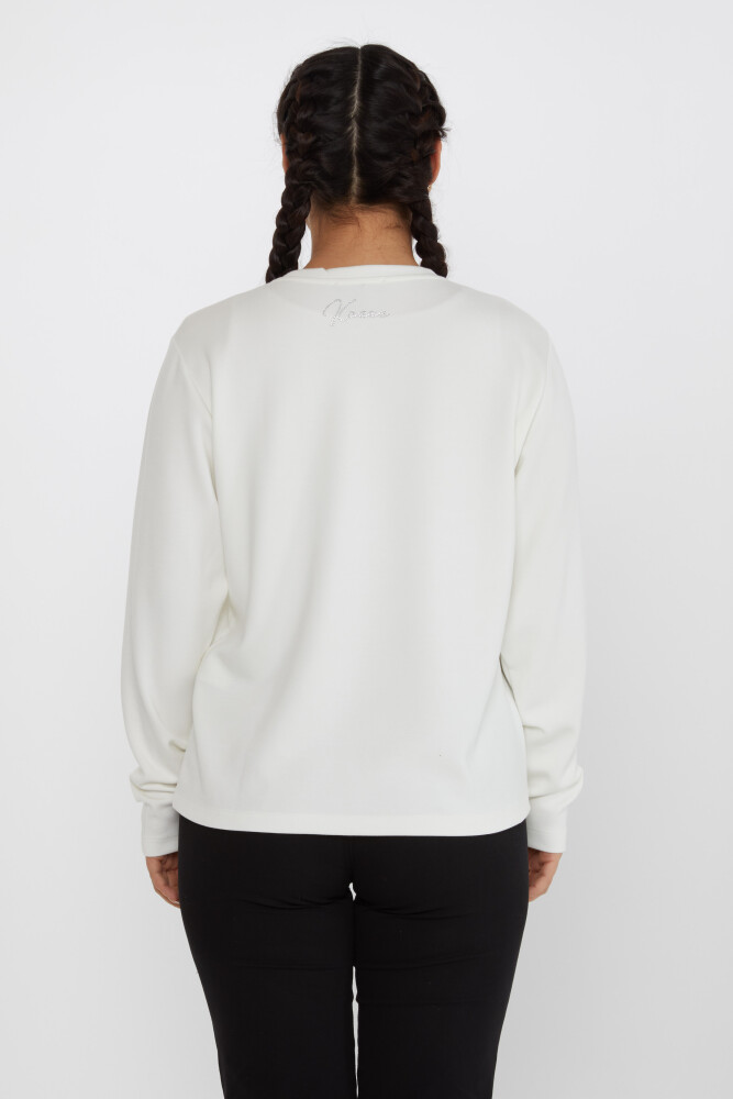 Sweatshirt Crew Neck Ecru - 2241 | KAZEE (Set of 3 L-XL-2XL) - 5