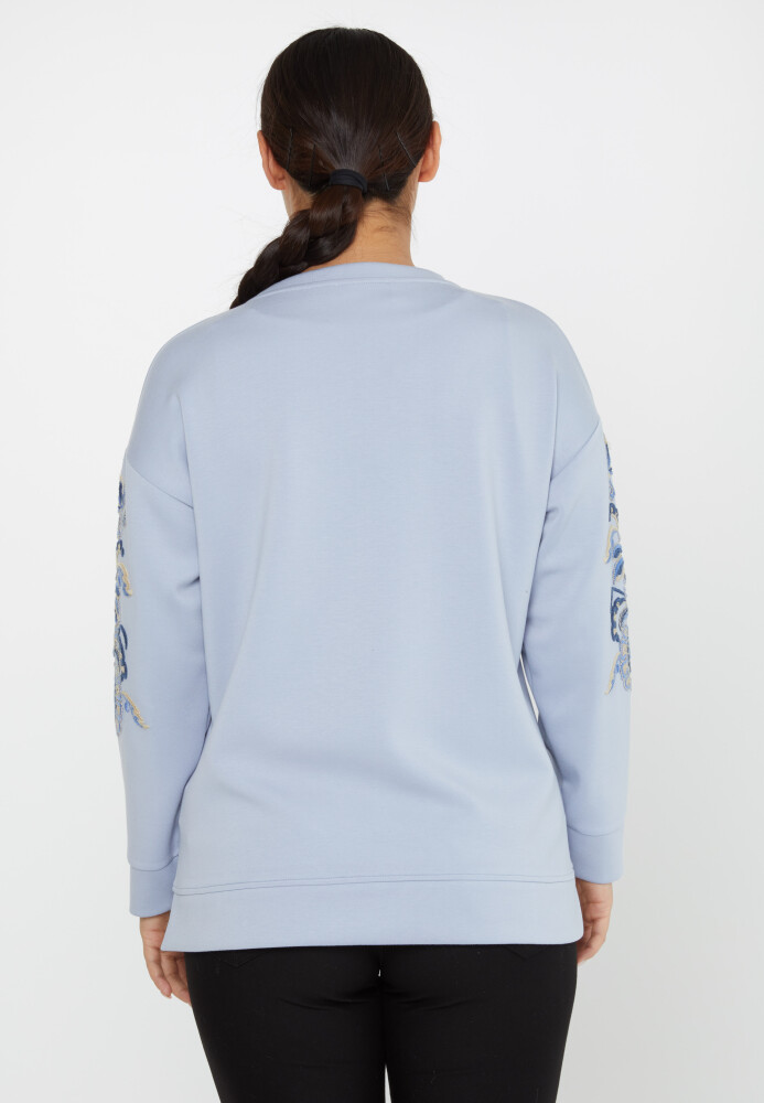 Sweatshirt Embroidered Pattern Blue - 17782 | KAZEE (Set of 3 L-XL-2XL) - 6