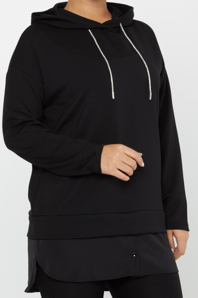 Sweatshirt Hooded Black - 17750 | KAZEE (Set of 3 M-L-XL) - 4