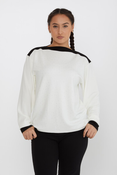 Sweatshirt Langarm Stone Ecru - 2246 | KAZEE (3er-Set L-XL-2XL) - 1