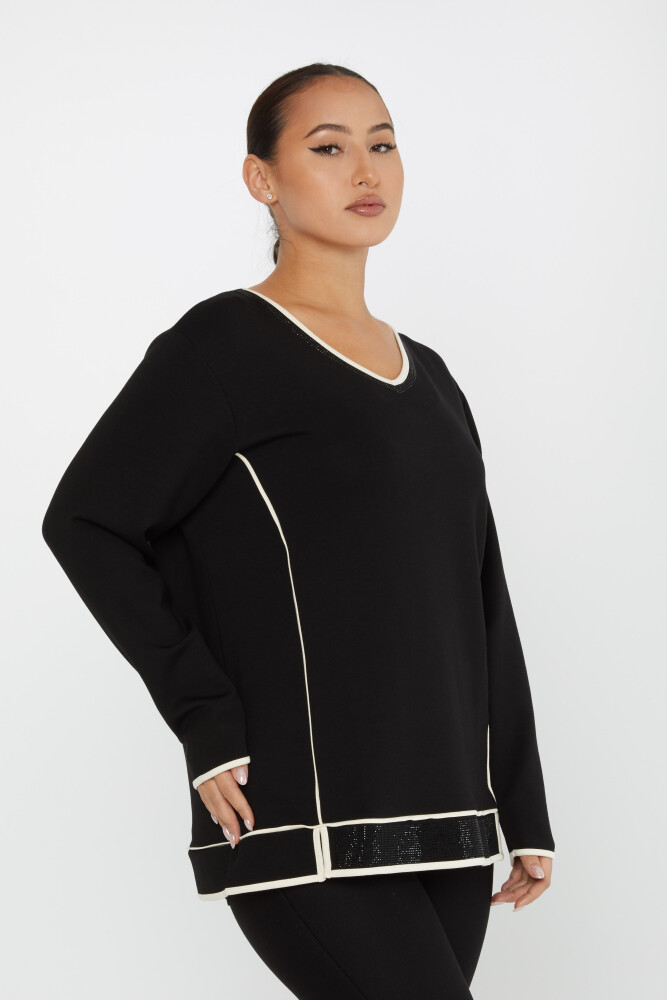 Sweatshirt Long Sleeve Black - 2236 | KAZEE (Set of 3 L-XL-2XL) - 1