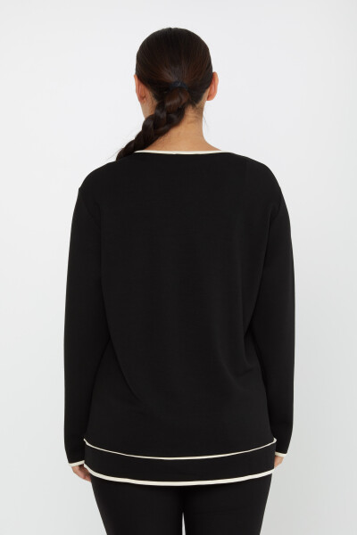 Sweatshirt Long Sleeve Black - 2236 | KAZEE (Set of 3 L-XL-2XL) - 5