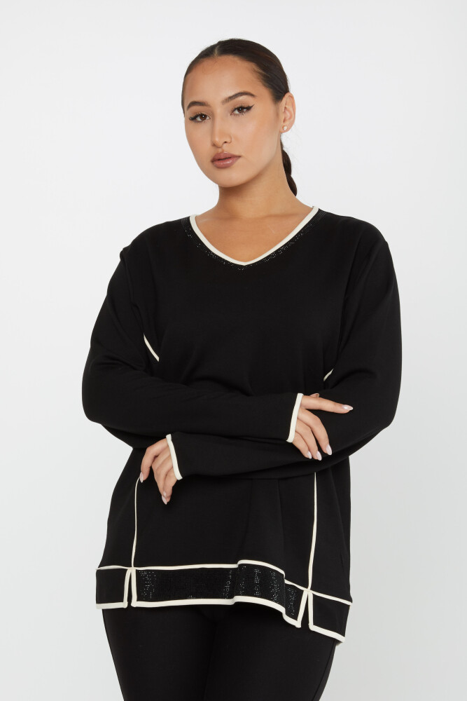 Sweatshirt Long Sleeve Black - 2236 | KAZEE (Set of 3 L-XL-2XL) - 2