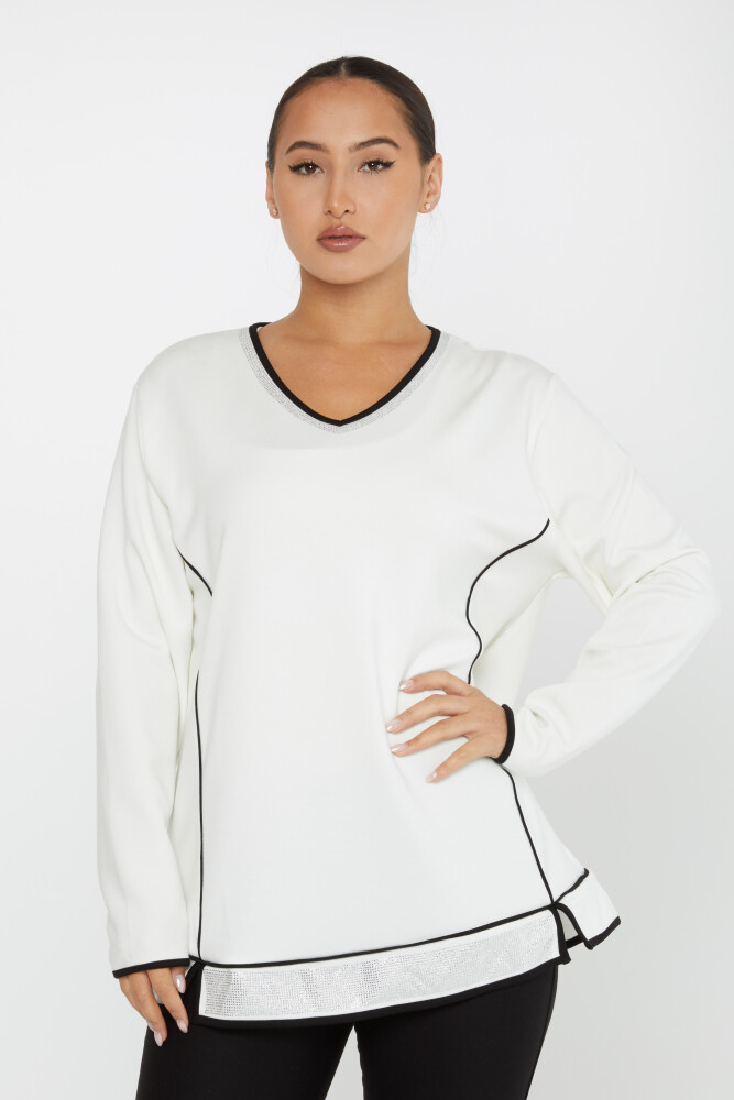 Sweatshirt Long Sleeve Ecru - 2236 | KAZEE (Set of 3 L-XL-2XL) - 1