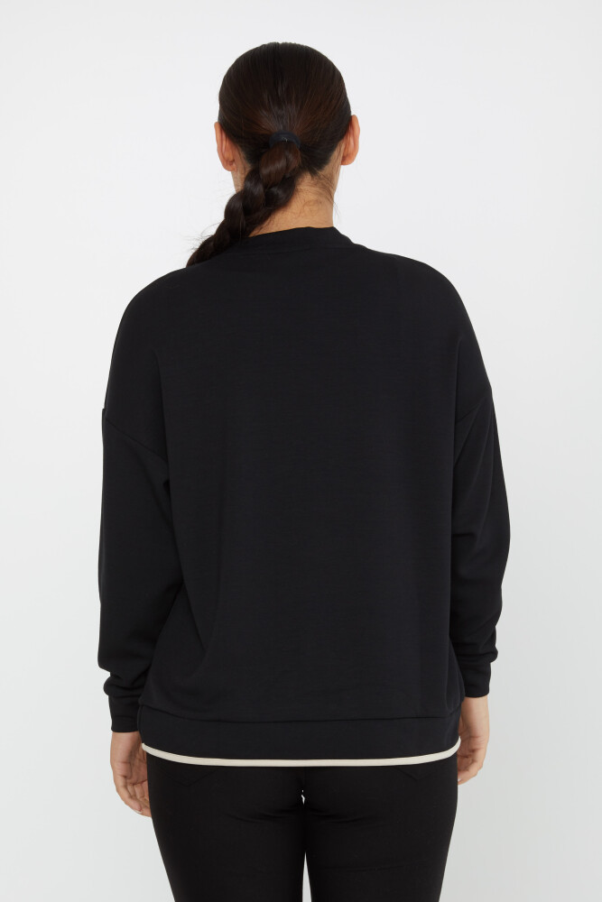 Sweatshirt Pocket Detail Black - 2235 | KAZEE (Set of 3 L-XL-2XL) - 5