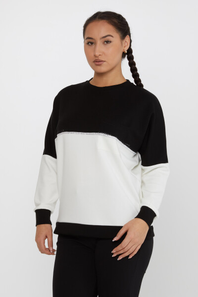 Sweatshirt Two-Tone Ecru - 2311 | KAZEE (Set of 3 S-M-L) - 1