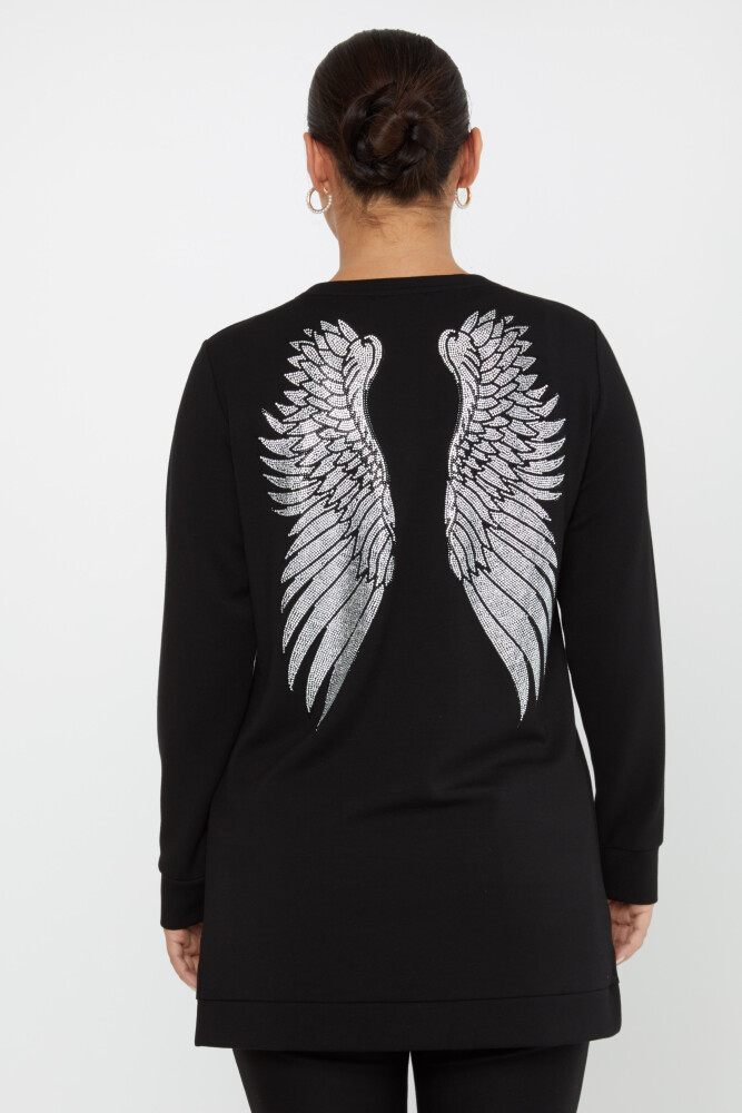 Sweatshirt Wing Stone Embroidered Black - 17853 | KAZEE (Set of 3 M-L-XL) - 7