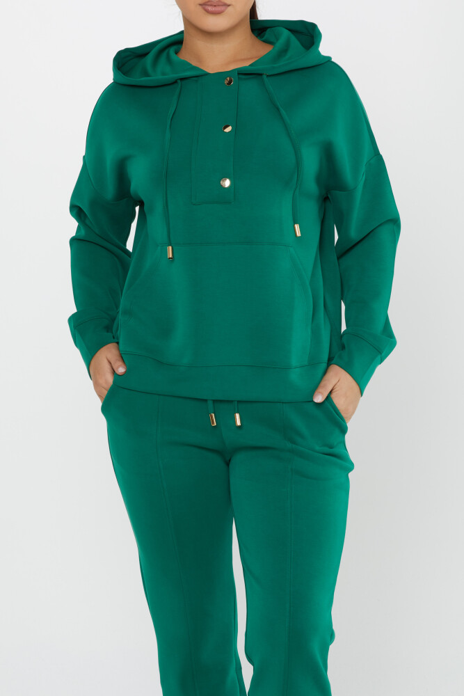 Tracksuit Set Hooded Green - 17627 | KAZEE (Set of 4 S-M-L-XL) - 4