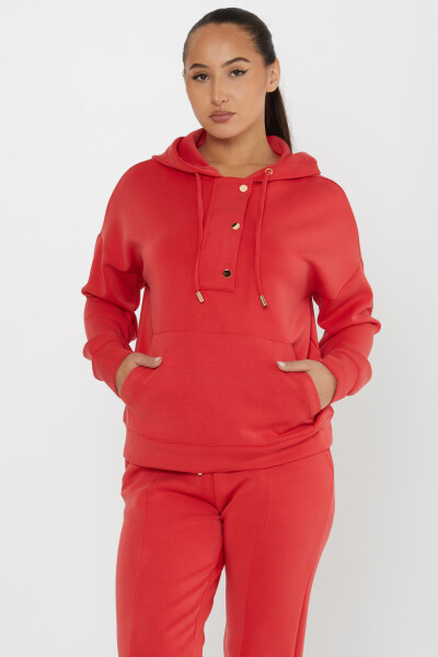 Tracksuit Set Hooded Red - 17627 | KAZEE (Set of 4 S-M-L-XL) - 3