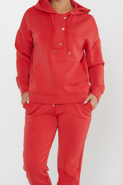 Tracksuit Set Hooded Red - 17627 | KAZEE (Set of 4 S-M-L-XL) - 4