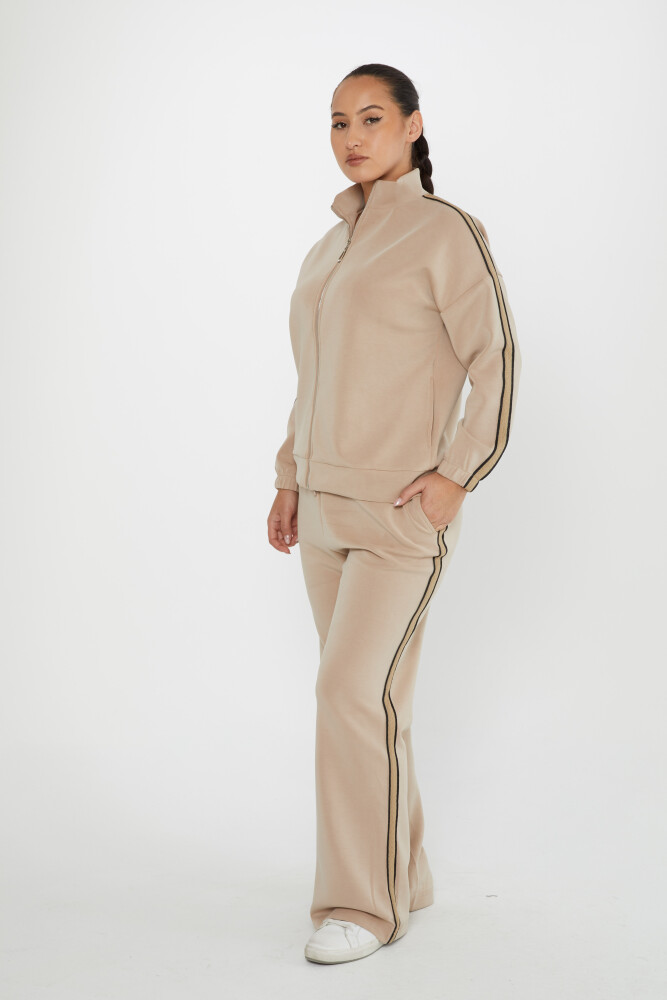 Tracksuit Set Pocket Detail Beige - 17630 | KAZEE (Set of 4 S-M-L-XL) - 1