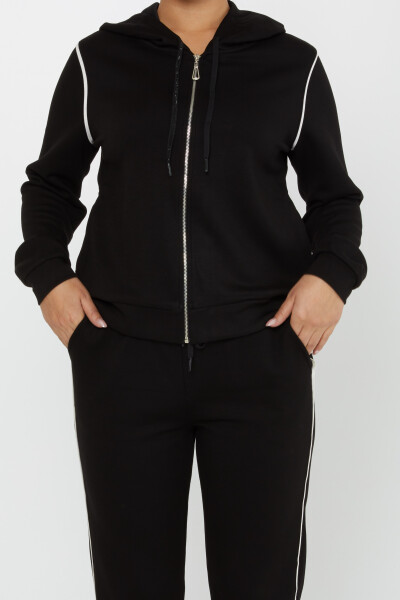 Tracksuit Set Pocket Detail Black - 17553 | KAZEE (Set of 4 M-L-XL-2XL) - 4