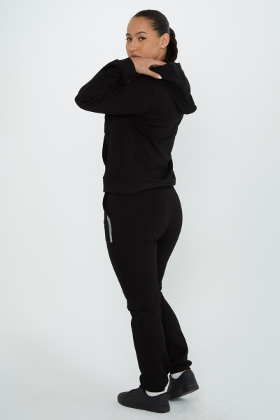 Tracksuit Set Pocket Detail Black - 17591 | KAZEE (Set of 4 S-M-L-XL) - 5