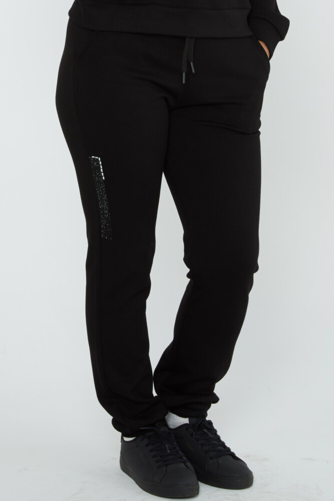 Tracksuit Set Pocket Detail Black - 17591 | KAZEE (Set of 4 S-M-L-XL) - 4