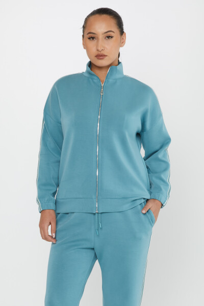 Tracksuit Set Pocket Detail Blue - 17630 | KAZEE (Set of 4 S-M-L-XL) - 3