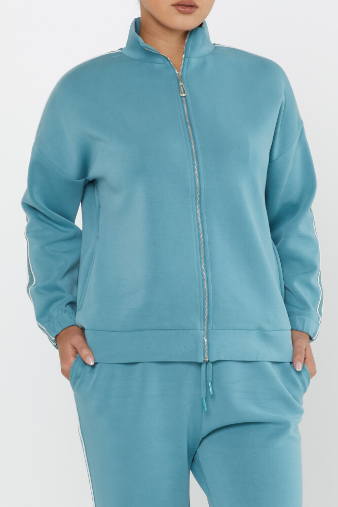 Tracksuit Set Pocket Detail Blue - 17630 | KAZEE (Set of 4 S-M-L-XL) - 4