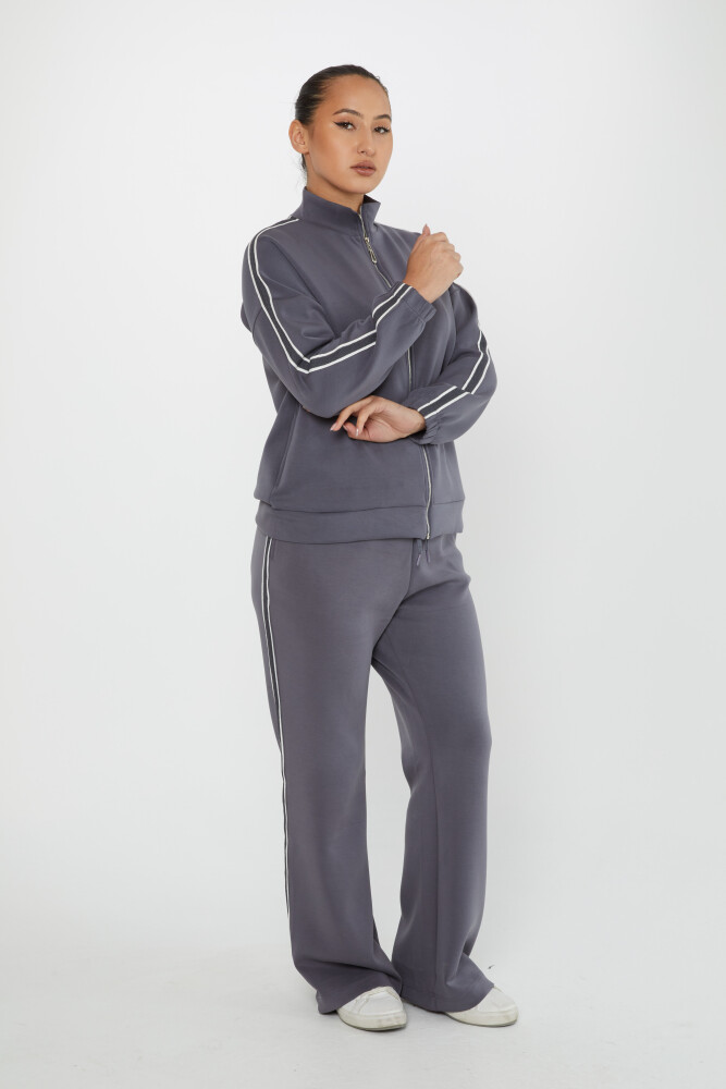 Tracksuit Set Pocket Detail Gray - 17630 | KAZEE (Set of 4 S-M-L-XL) - 2