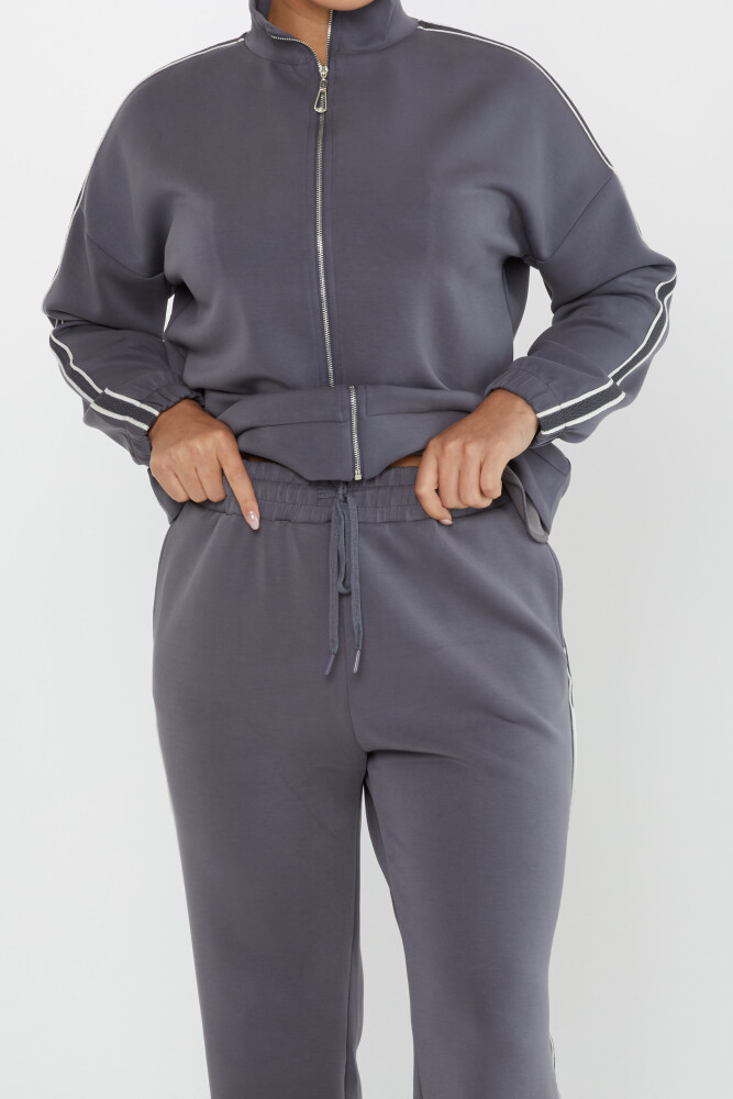 Tracksuit Set Pocket Detail Gray - 17630 | KAZEE (Set of 4 S-M-L-XL) - 6