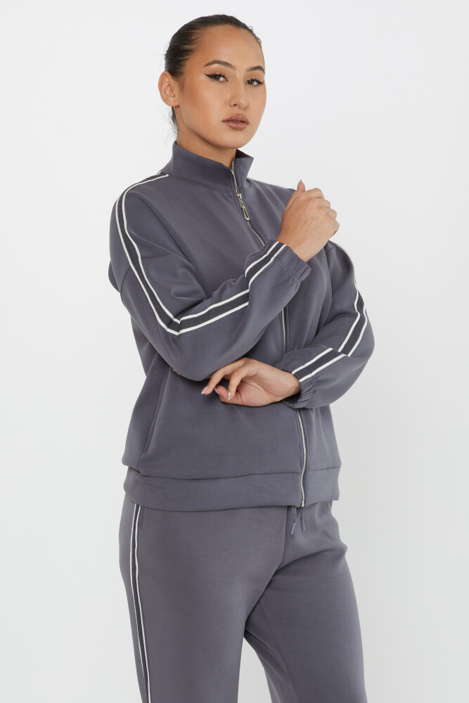 Tracksuit Set Pocket Detail Gray - 17630 | KAZEE (Set of 4 S-M-L-XL) - 3