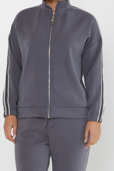 Tracksuit Set Pocket Detail Gray - 17630 | KAZEE (Set of 4 S-M-L-XL) - 4