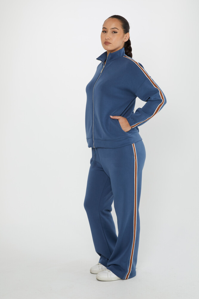 Tracksuit Set Pocket Detail Indigo - 17630 | KAZEE (Set of 4 S-M-L-XL) - 2