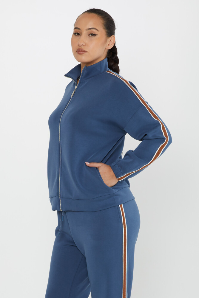 Tracksuit Set Pocket Detail Indigo - 17630 | KAZEE (Set of 4 S-M-L-XL) - 3