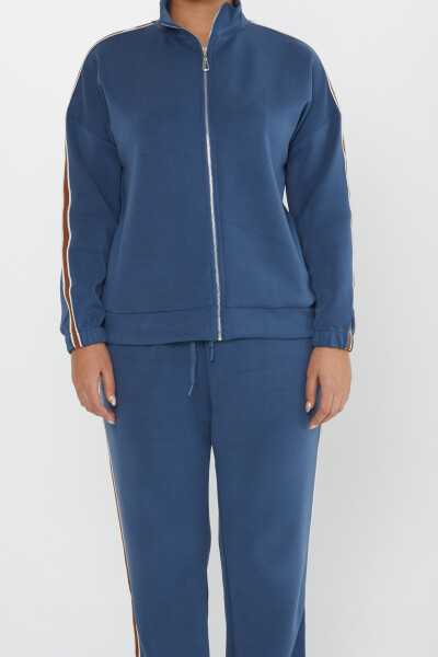 Tracksuit Set Pocket Detail Indigo - 17630 | KAZEE (Set of 4 S-M-L-XL) - 4